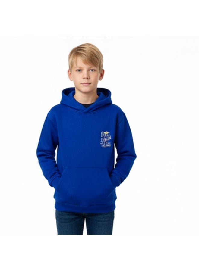 سيزار هودي أولادي ميلتون شتوي مزود بطباعات علي الصدر والضهر - Image 2